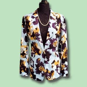 Blue Floral Blazer